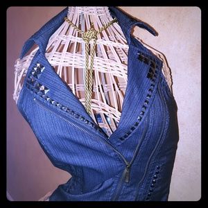 Denim Halter Top
